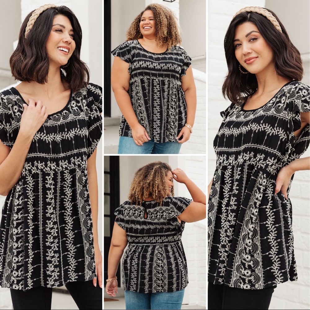 Artistic Embroidery Top